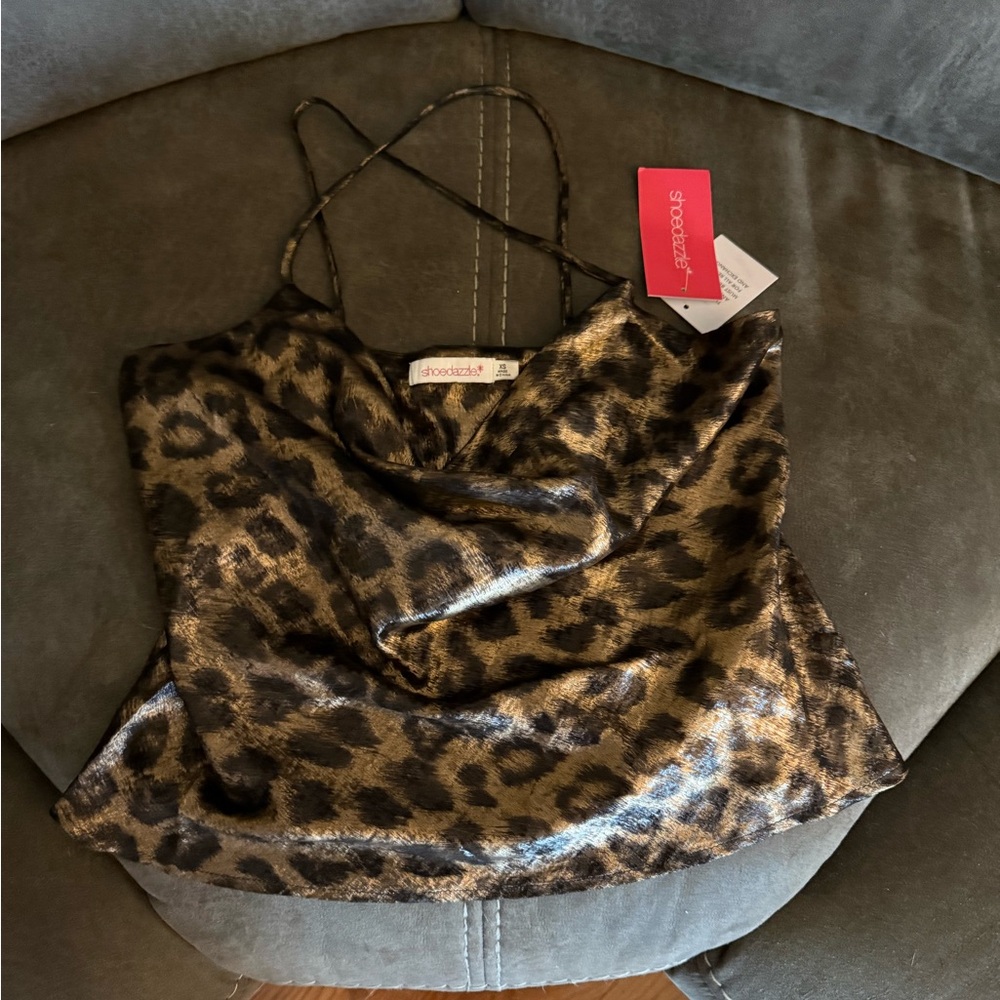 Shoe Dazzle Leopard Print Camisole